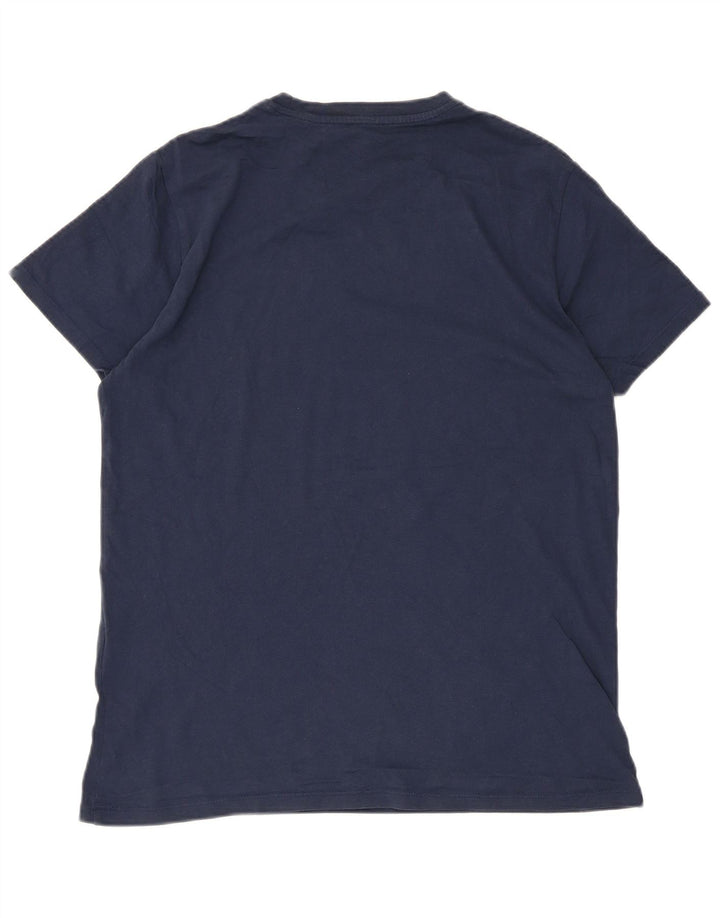 Dockers Mens Khakis Graphic T-Shirt Top Medium Navy Blue Cotton