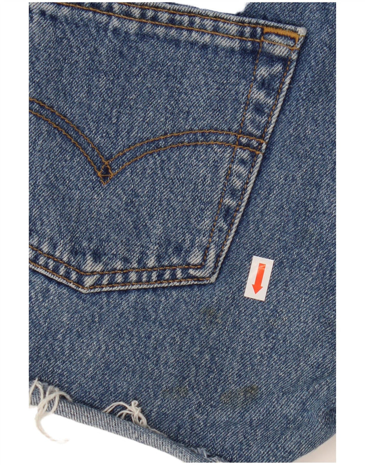 Damskie spodenki jeansowe LEVI'S 501 W28 w kolorze średnioniebieskim