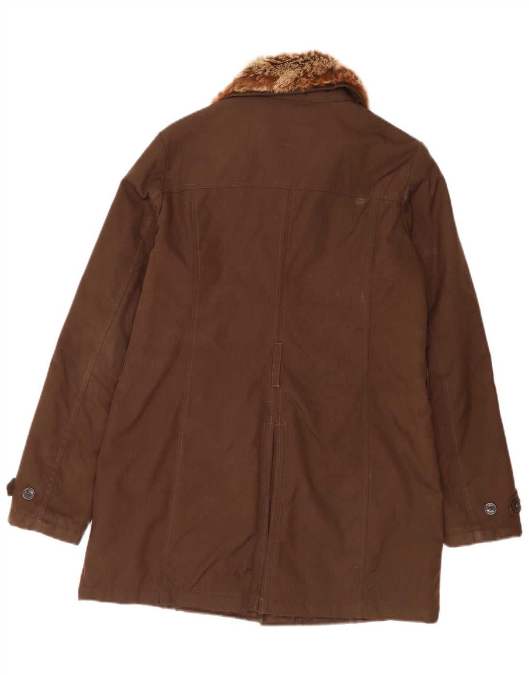 Woolrich Chaqueta acolchada para mujer UK 44 Nylon marrón medio