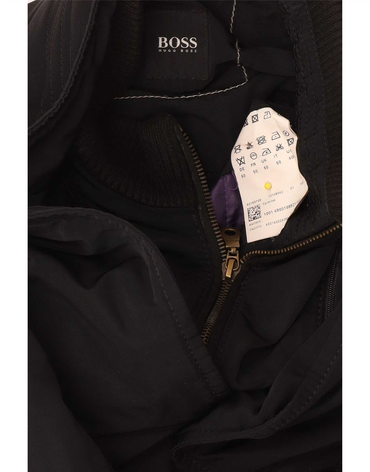 Hugo Boss Mens Utility Jacket EU 50 Large Black Polyester