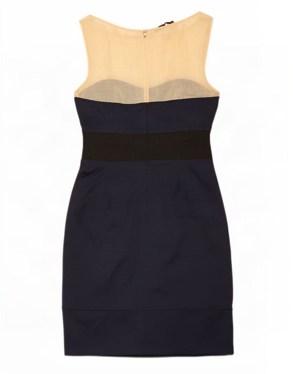 Abito tubino senza maniche da donna Reiss UK 12 Medium Navy Blue Colourblock