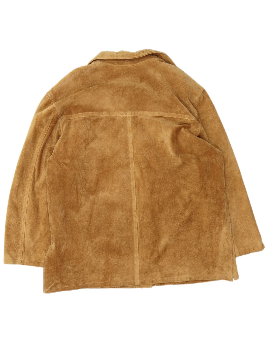 Davin Womens Oversized Suede Jacket IT 44 Medium Brown Leather