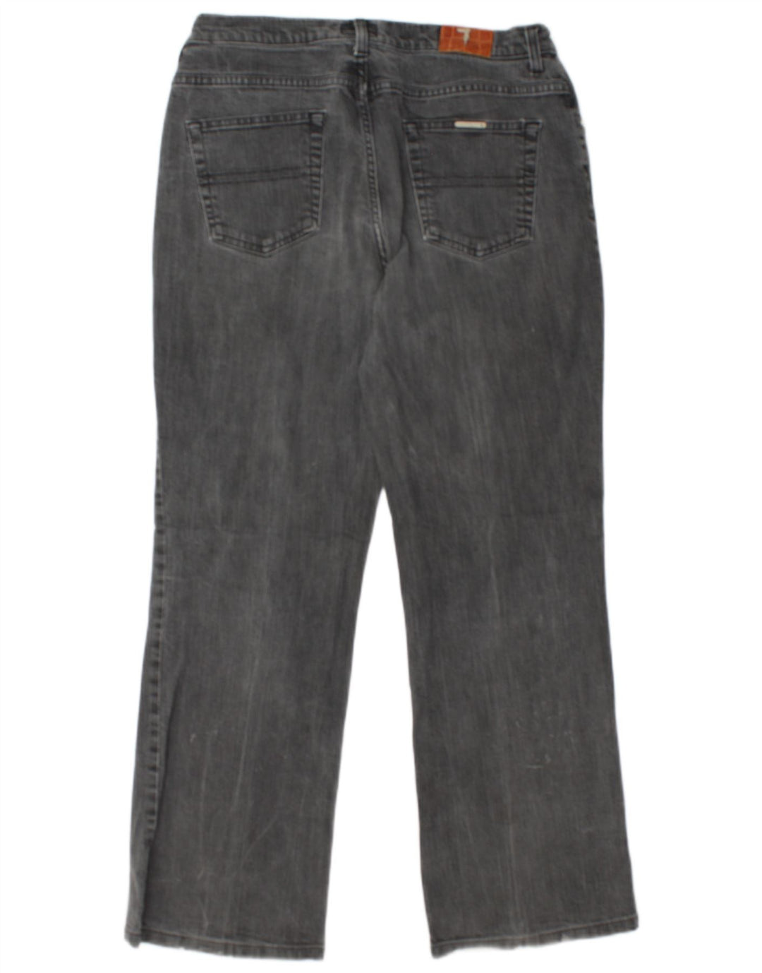 TRUSSARDI Womens Straight Jeans W34 L28 Grey Cotton