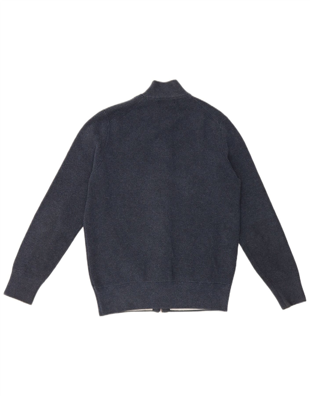 Marks & Spencer Mens Cardigan Sweater Medium Navy Blue Polyester