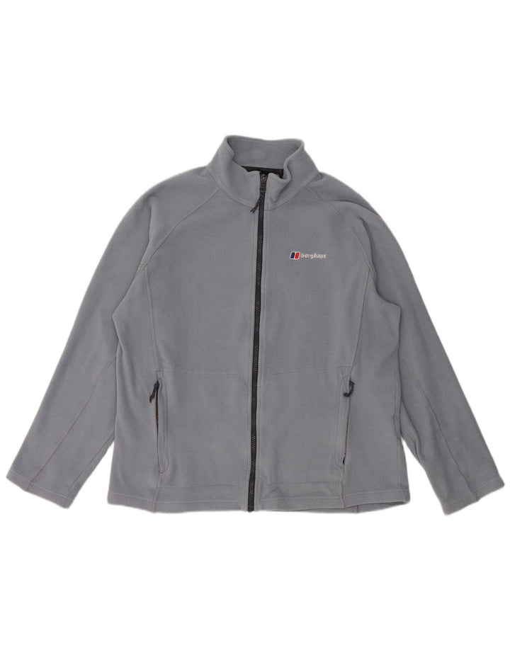 Berghaus Womens Fleece Jacket UK 14 Medium Blue Polyester