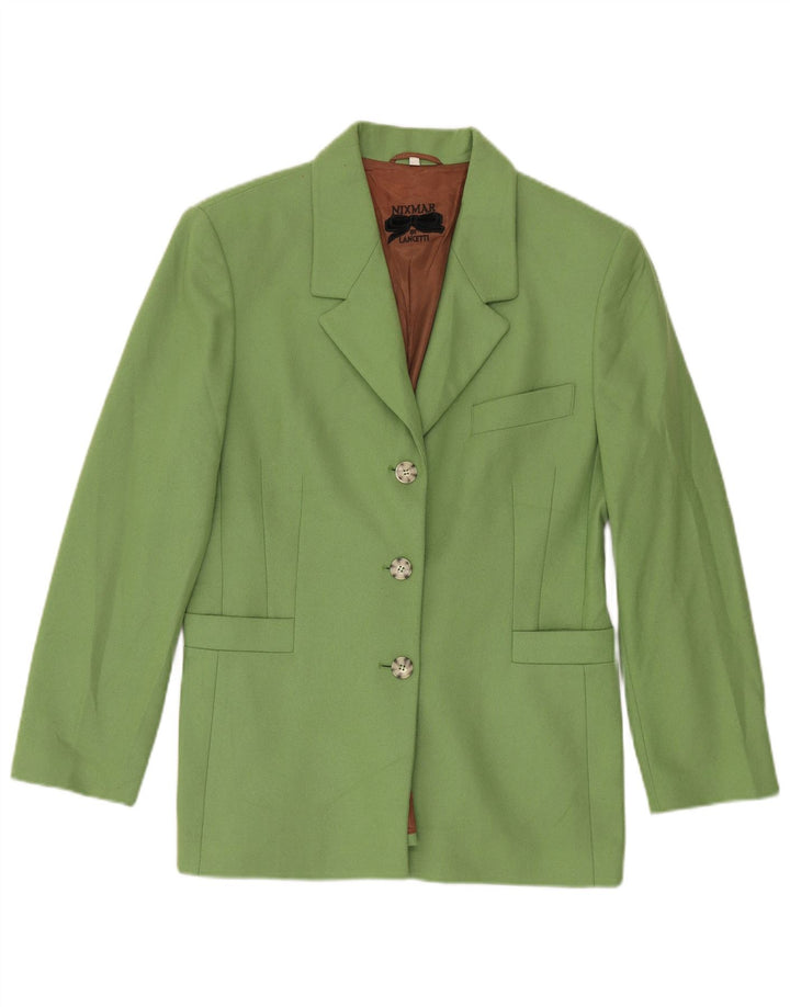 Giacca Blazer a 3 Bottoni da Donna Lancetti IT 46 Large Verde