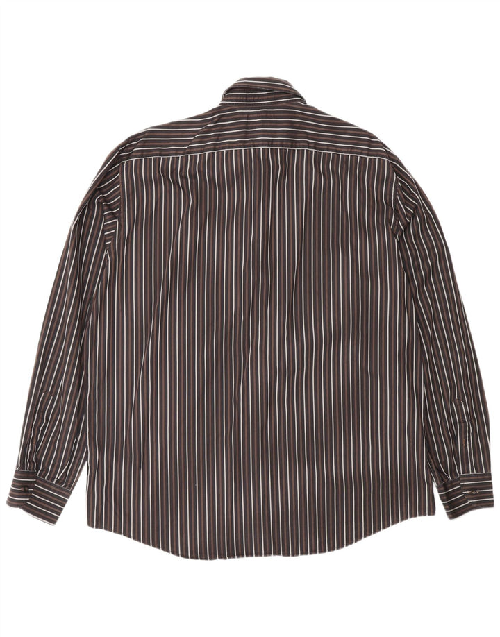 Navigare Mens Shirt XL Brown Striped