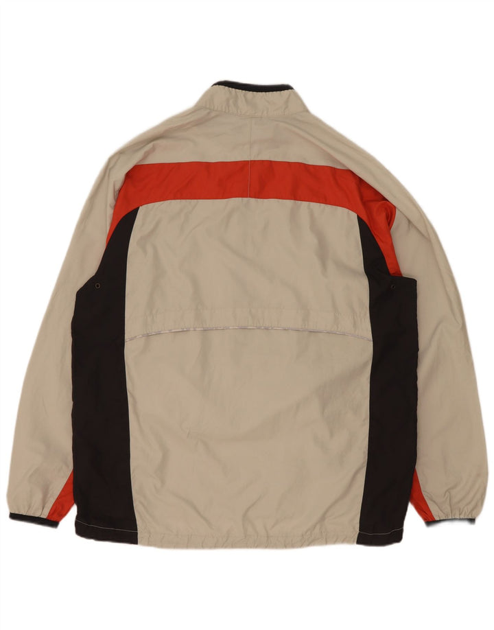 Nike Haut de survêtement à enfiler pour femme US 12/14 Large Beige Colourblock