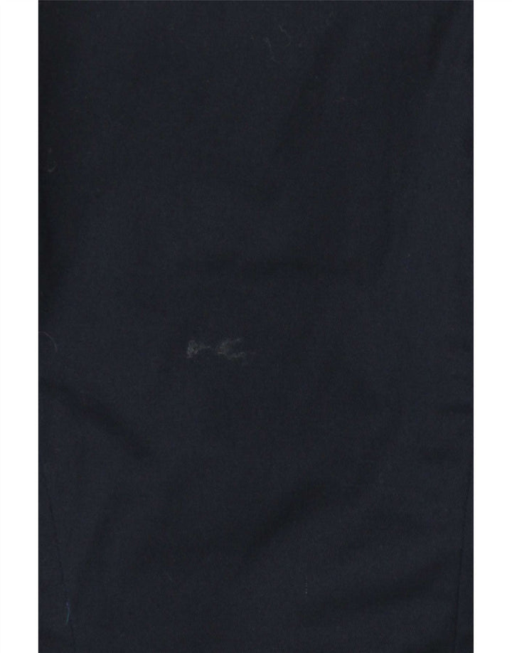 Zara Womens 1 Button Blazer Jacket UK 18 XL Navy Blue Cotton