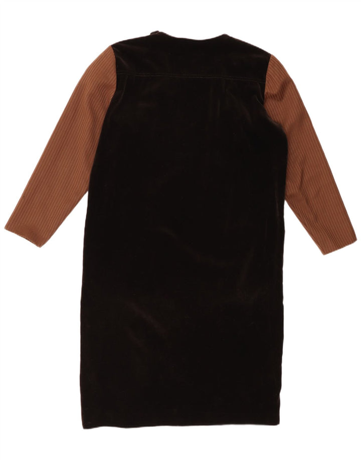 LORETTA DI LORENZO Abito a trapezio da donna con maniche a 3/4 IT 42 Medio Nero