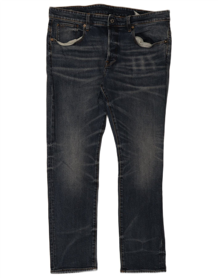 G-Star Mens Slim Jeans W36 L30 Blue Cotton
