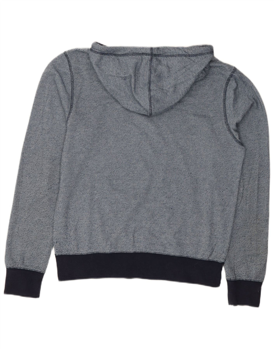 Saltrock Mens Hoodie Jumper Small Blue Pinstripe Polyester