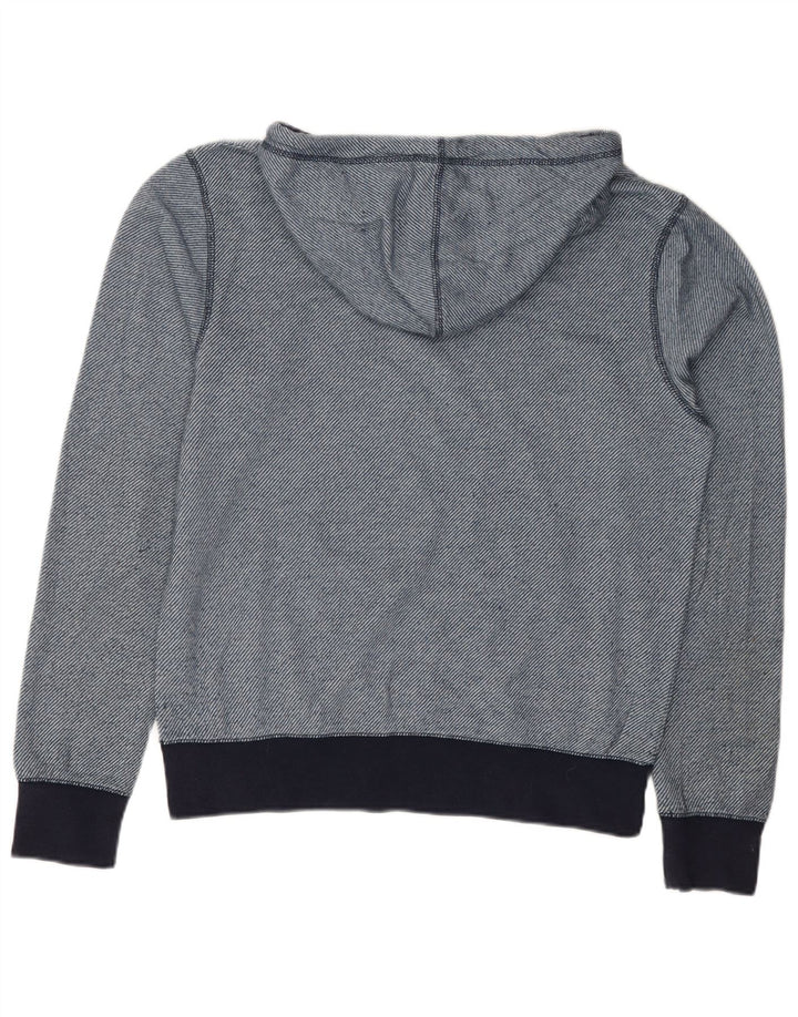 Saltrock Mens Hoodie Jumper Small Blue Pinstripe Polyester