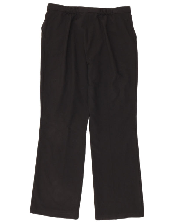 Pantaloni casual dritti da donna Marks & Spencer UK 16 Large W34 L31 neri