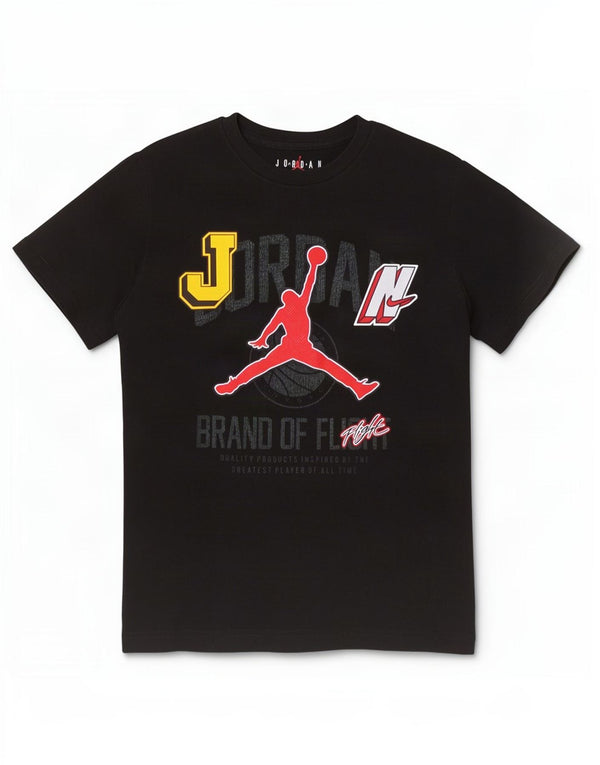 Gornja majica kratkih rukava Jordan Boys Graphic T-Shirt 10-11 Years Srednje crni pamuk