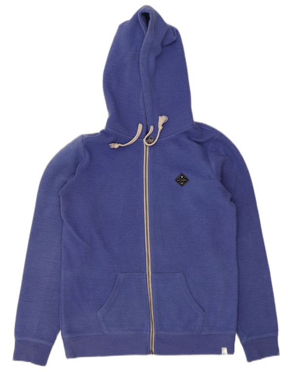 Animal Chaqueta polar con capucha para mujer UK 8 Small Poliéster azul