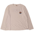 VINTAGE Mens Graphic Top Long Sleeve 2XL White Cotton