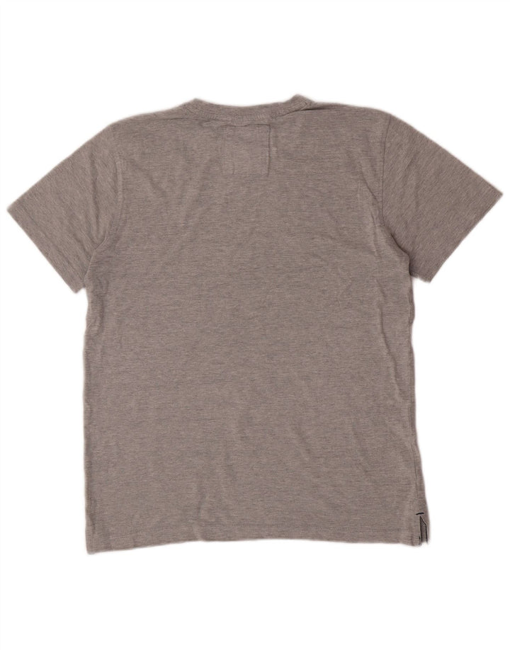 Crew Clothing Mens T-Shirt Top Small Grey Cotton