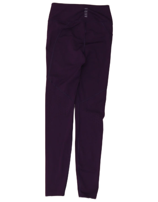 Under Armour Dame Leggings UK 4 XS Lilla Polyester