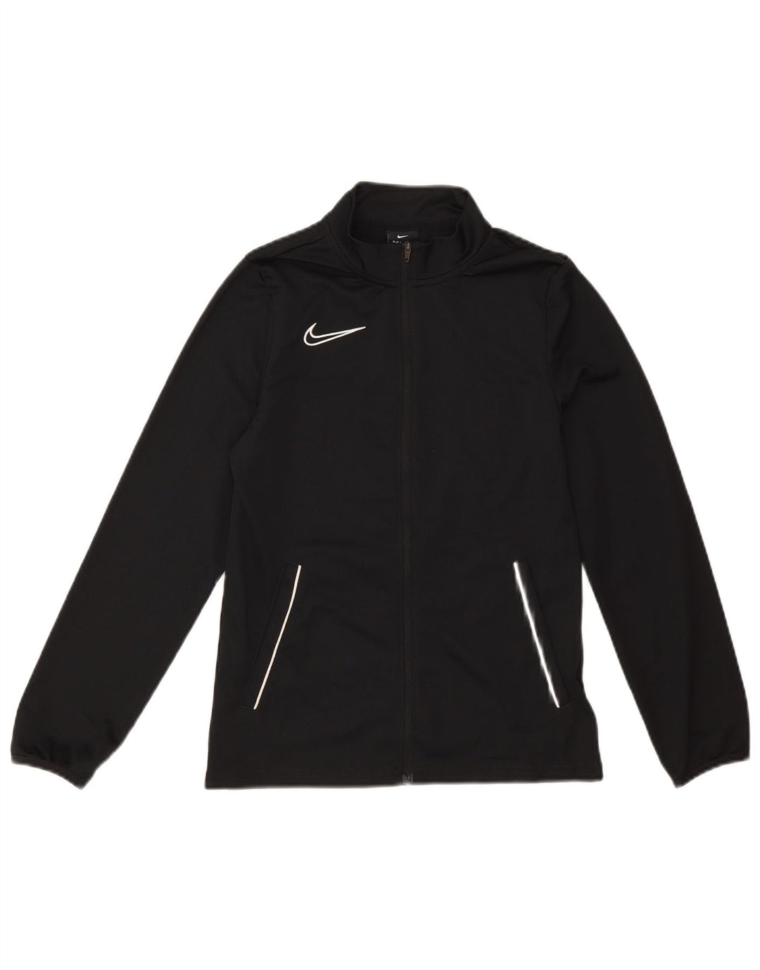 Nike - Chaqueta de chándal para niño (12 a 13 años, talla grande, poliéster), color negro