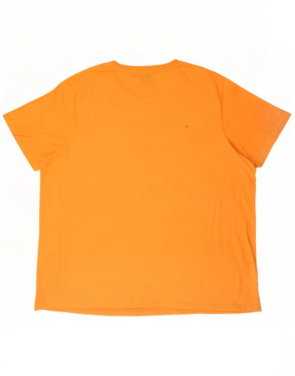 Ellesse T-shirt graphique pour homme 2XL Orange Coton