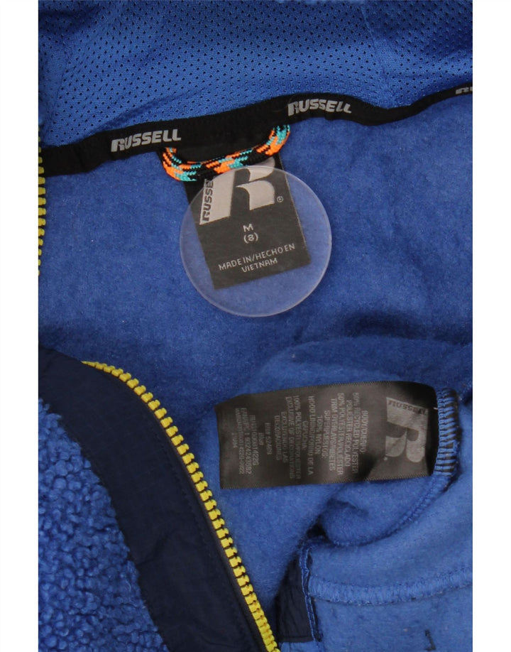 RUSSELL ATHLETIC Veste Polaire Garçon 7-8 Ans Bleu Moyen Colourblock