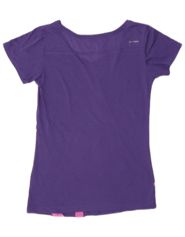 T-shirt grafica regolare da donna Reebok Top UK 8/10 Small Viola