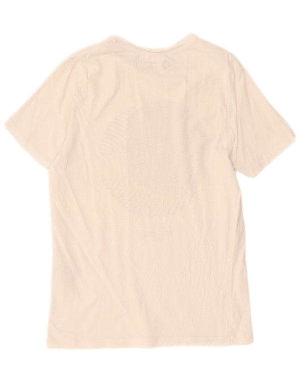 Jack & Jones Mens Graphic T-Shirt Top Large White Cotton
