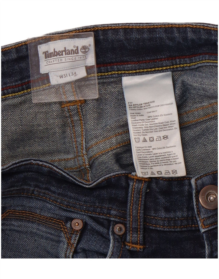 TIMBERLAND Mens Straight Jeans W31 L30 Blue Cotton