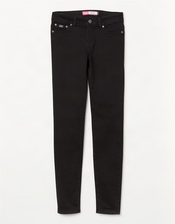 Jeans Jeggings Donna Alexia Superdry W28 L32 Cotone Nero