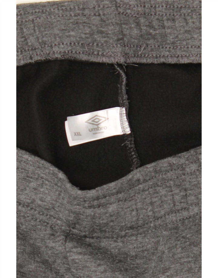 Umbro Mens Tracksuit Trousers Joggers 2XL Grey Flecked Polyester