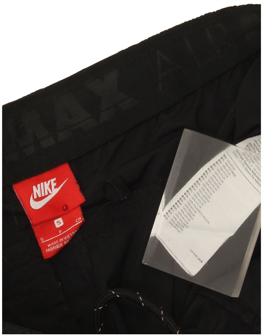 Nike Herre Cargo Shorts Small W29 Sort Nylon