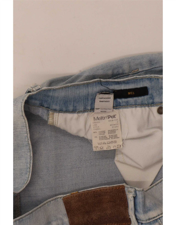 Meltin' Pot Mens Straight Jeans W34 L32 Blue Cotton