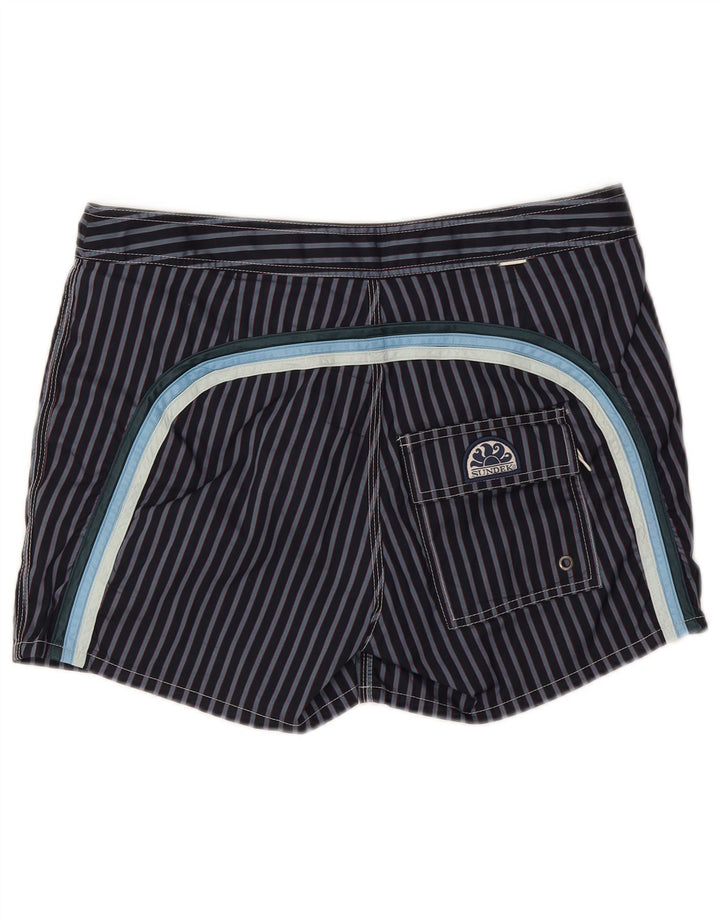 Sundek Herre badeshorts Medium Marineblå Stribet polyester