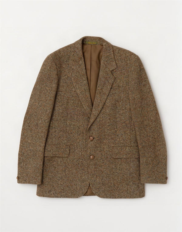 Harris Tweed Ανδρικό μπουφάν blazer UK 36 Small Khaki Wool