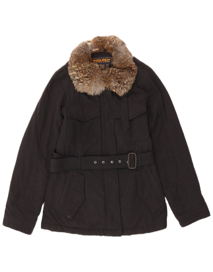 WOOLRICH Womens Padded Jacket UK 10 Small Navy Blue
