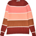 OASIS Womens Crew Neck Jumper Sweater UK 4 XS Multicoloured Striped Cotton | Vintage Oasis | Thrift | Second-Hand Oasis | Used Clothing | Messina Hembry 
