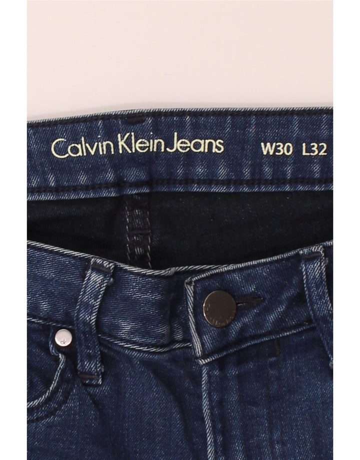 CALVIN KLEIN Womens Slim Jeans W30 L32 Navy Blue Cotton Vintage Calvin Klein and Second-Hand Calvin Klein from Messina Hembry 