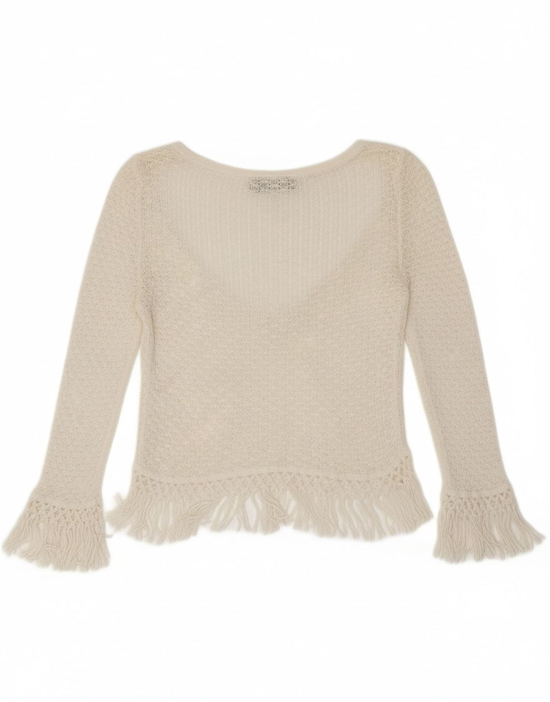 LIU JO Womens Cardigan Top UK 2 2XS White