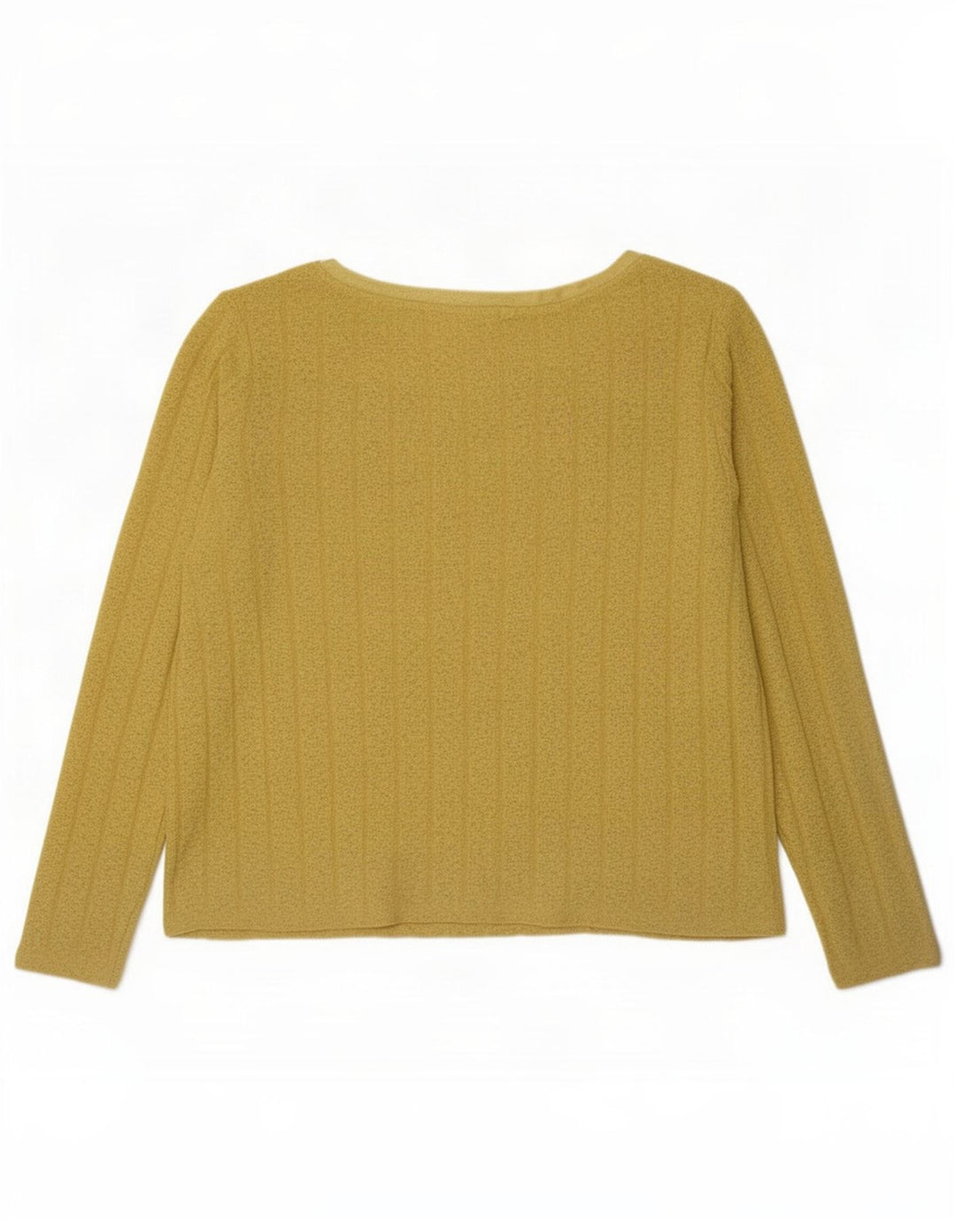 Marks & Spencer Top para mujer de manga larga UK 44 Grande Poliéster amarillo