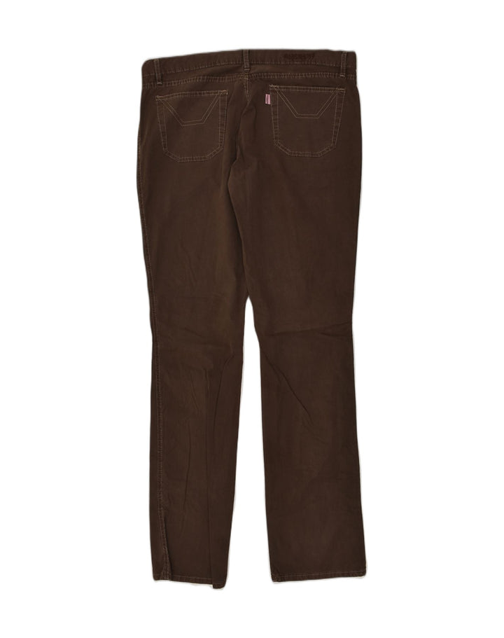 JECKERSON Womens Slim Casual Trousers W33 L34 Brown Cotton | Vintage Jeckerson | Thrift | Second-Hand Jeckerson | Used Clothing | Messina Hembry 