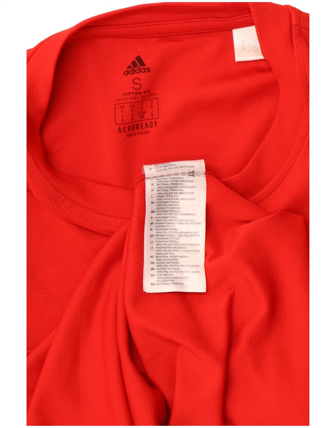 ADIDAS Mens Aeroready T-Shirt Top Small Red Polyester