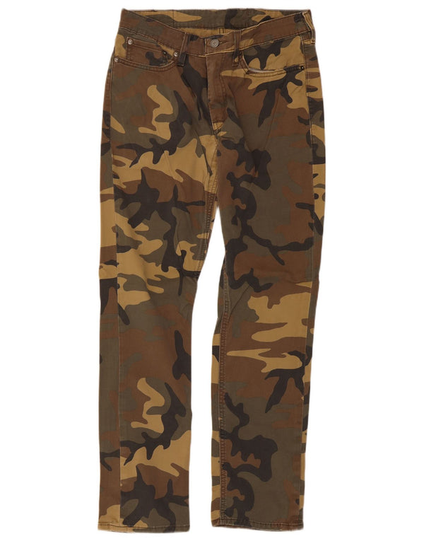 Levi's Mens 511 Slim Fit alkalmi nadrág W31 L30 Khaki terepszínű pamut