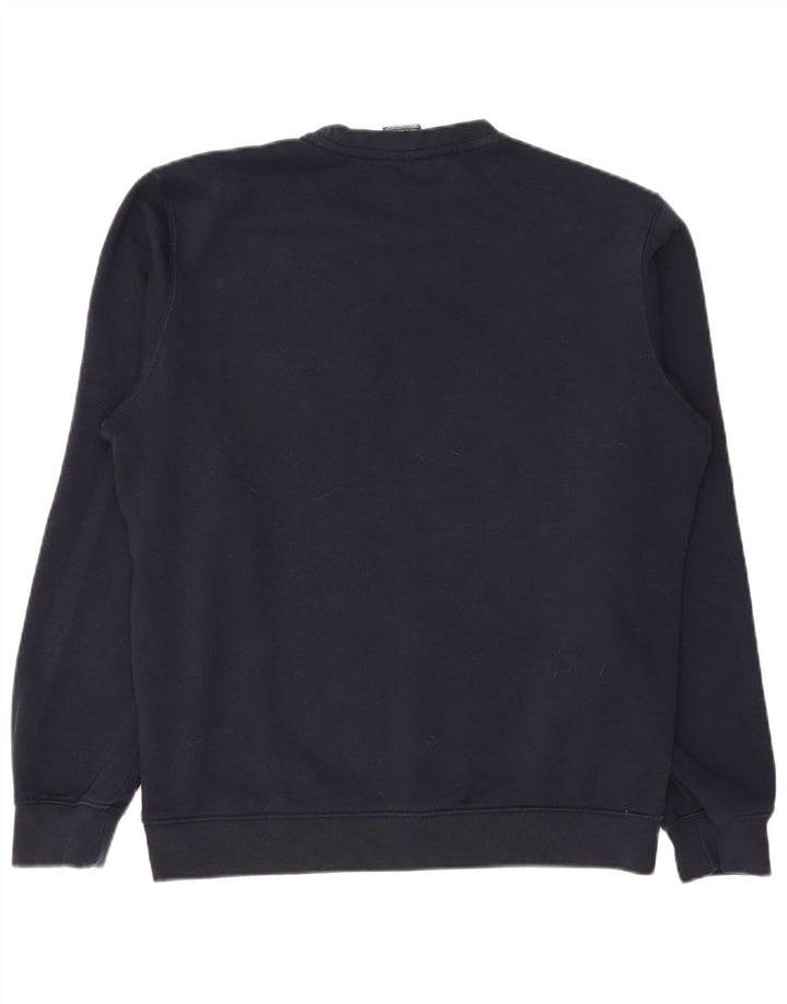 Champion Mens Graphic Sweatshirt Jumper Large Navy Blue