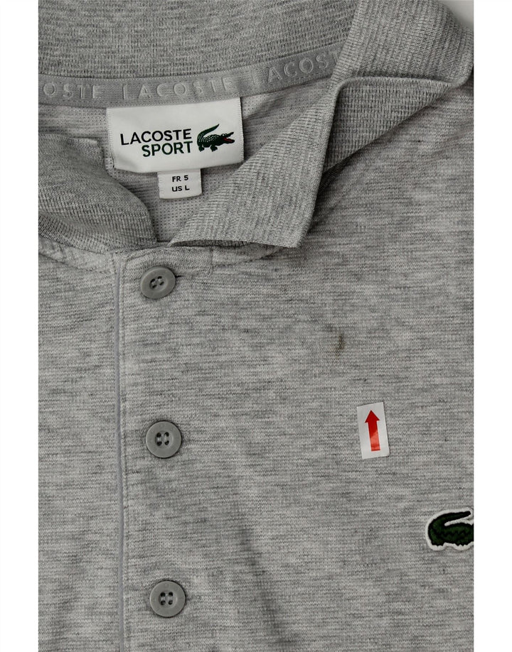 LACOSTE Mens Polo Shirt Size 5 Large Grey Cotton Vintage Lacoste and Second-Hand Lacoste from Messina Hembry 