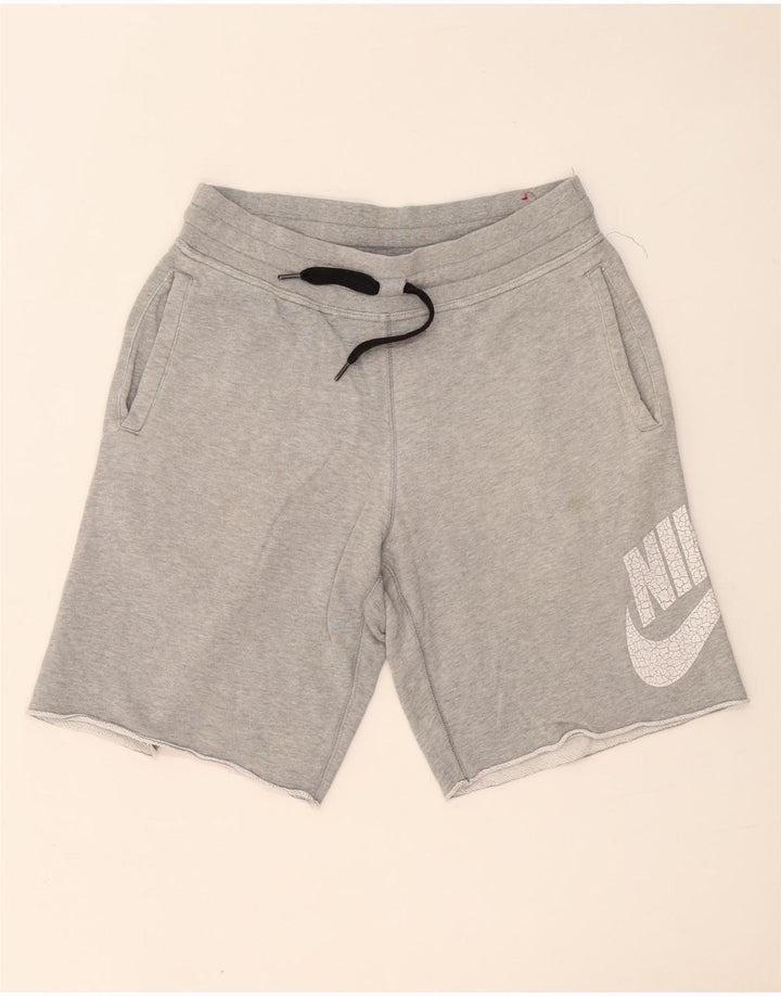 Nike Mens Graphic Sport Shorts Medium Grey Cotton