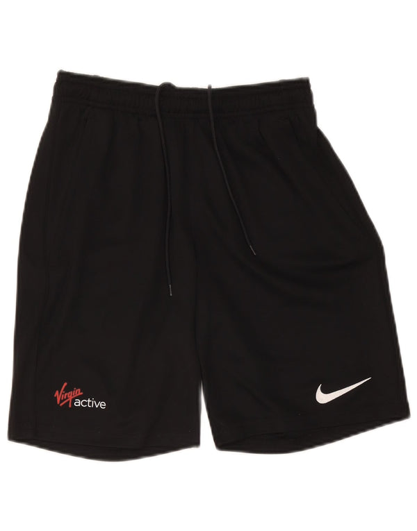 Nike Womens Dri Fit Sport Shorts UK 8 Small Black Polyester