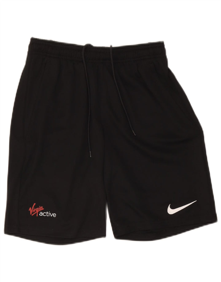 Nike Womens Dri Fit Sport Shorts UK 8 Small Black Polyester