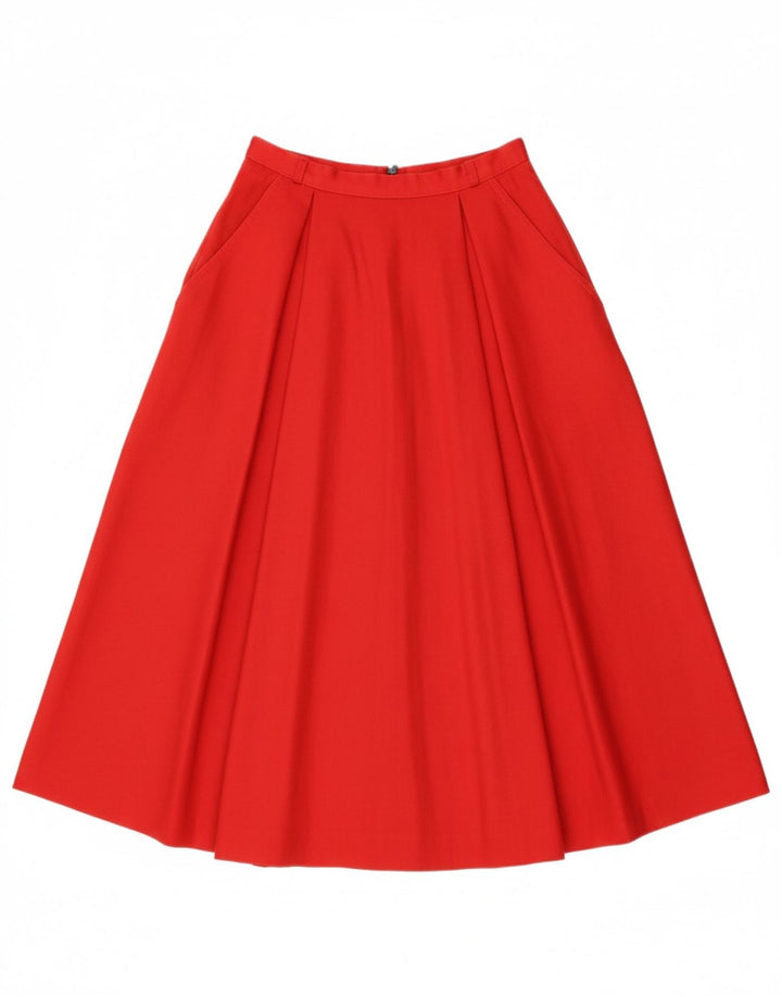 C&A Womens A-Line Skirt W26 Small  Red Polyester Vintage C&A and Second-Hand C&A from Messina Hembry 