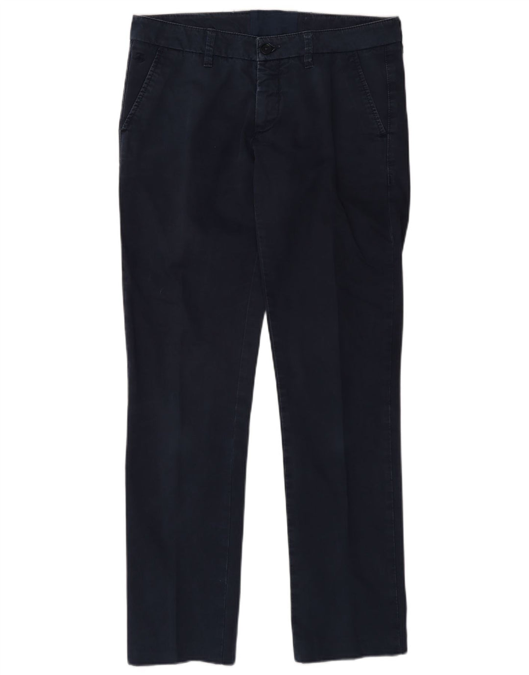Fay Womens Slim Chino Trousers W28 L30 Navy Blue